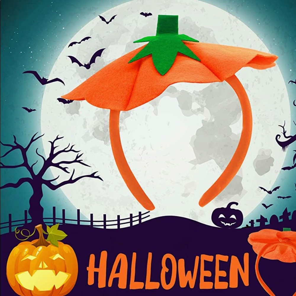 Halloween Pumpkin Headband - Picture 1 of 3